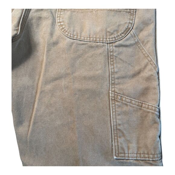 Dickies Relaxed Fit Sanded Duck Carpenter Pants Men's 34x32 DU336 Brown Cotton - Picture 4 of 12